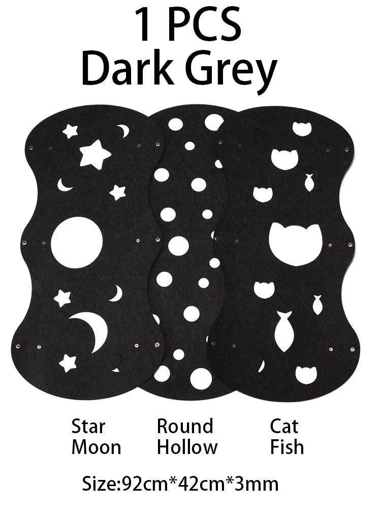 TrendyPet's Zone 5mm thick felt kitten tunnel and toy, collapsible, deformable, interactive cat tunnel for play and hiding.