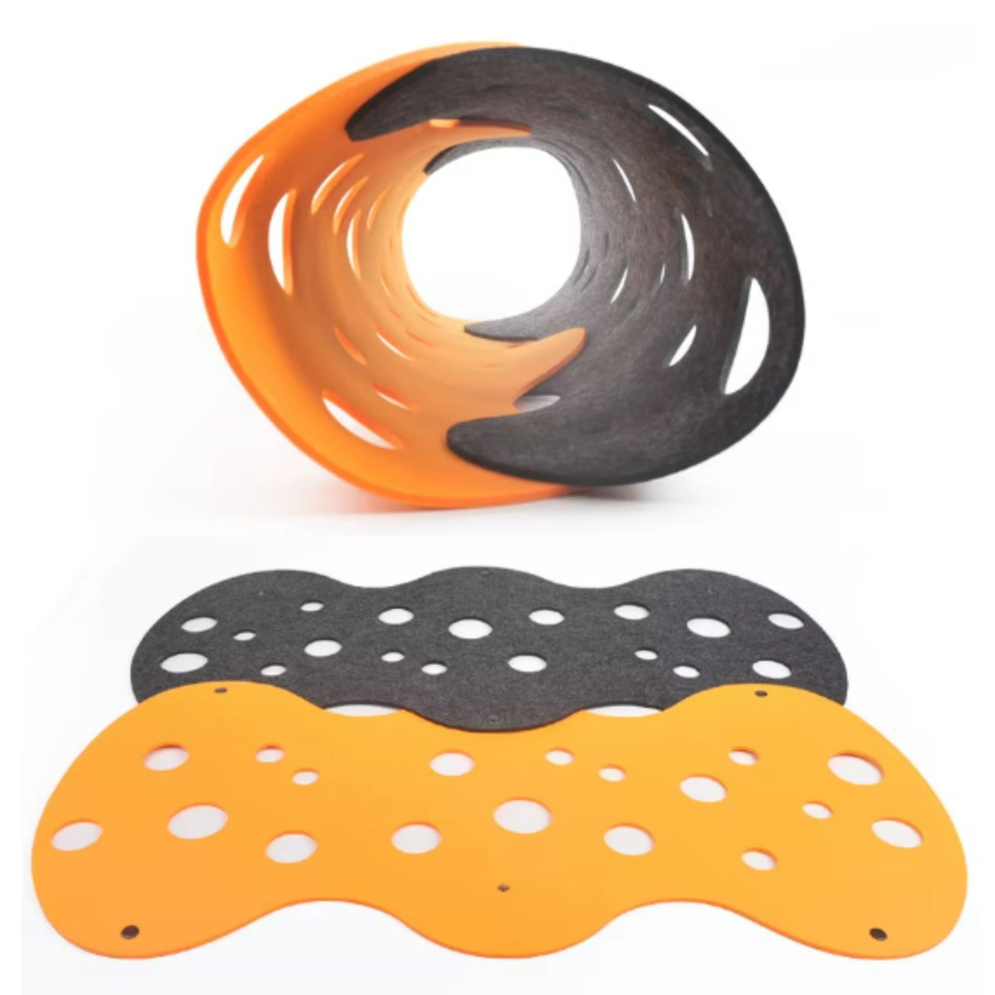 TrendyPet's Zone 5mm thick felt splicing cat toy tunnel, collapsible and deformable kitten house for interactive play.