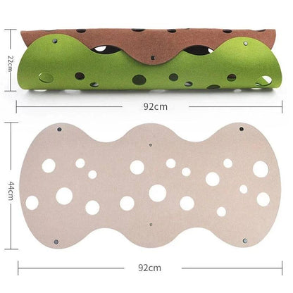 5mm Thick Splicing Cat Toy Felt Nest Deformable Kitten Tunnel Collapsible Tube House Tunnel Interactive Pet - TrendyPet's Zone
