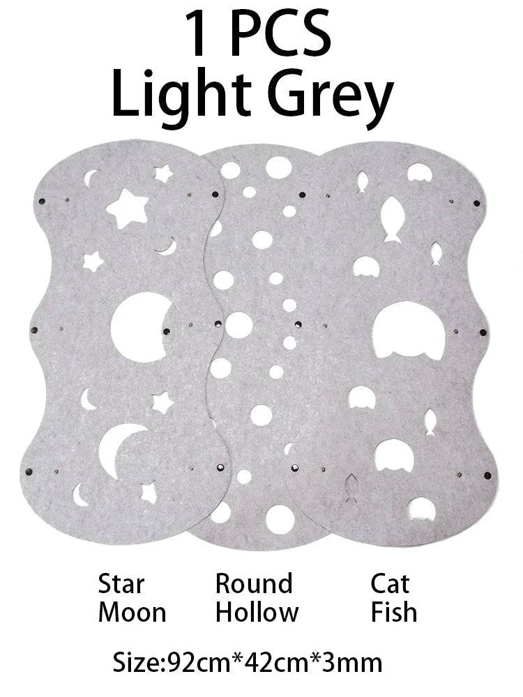 5mm Thick Splicing Cat Toy Felt Nest Deformable Kitten Tunnel Collapsible Tube House Tunnel Interactive Pet - TrendyPet's Zone