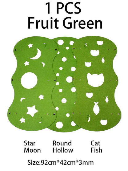 5mm Thick Splicing Cat Toy Felt Nest Deformable Kitten Tunnel Collapsible Tube House Tunnel Interactive Pet - TrendyPet's Zone