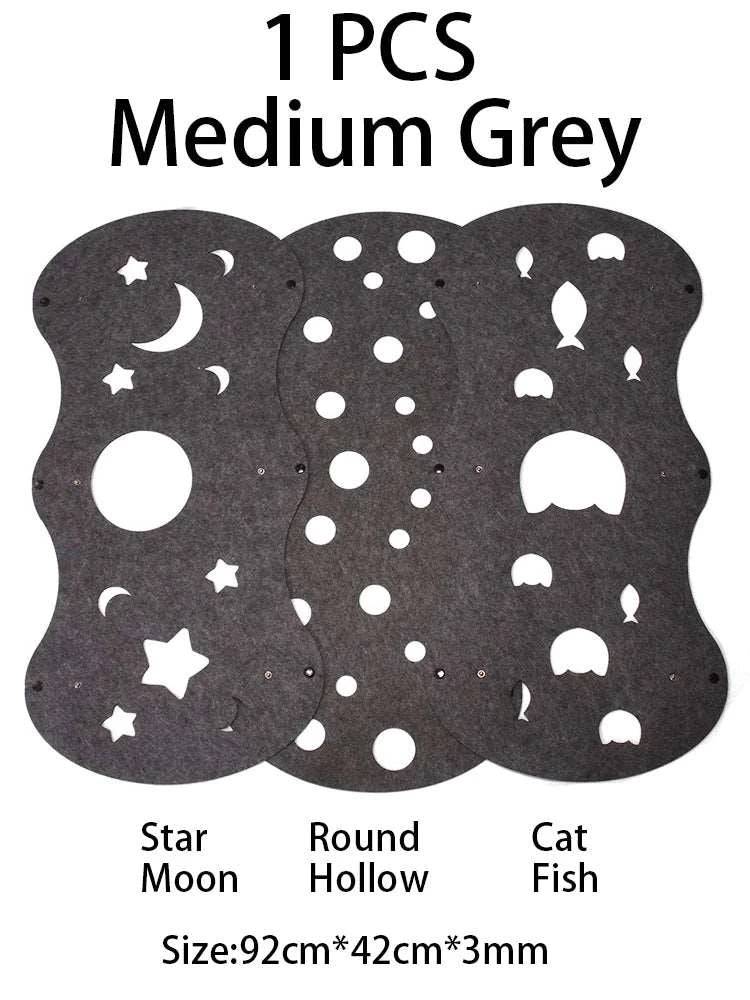 5mm Thick Splicing Cat Toy Felt Nest Deformable Kitten Tunnel Collapsible Tube House Tunnel Interactive Pet - TrendyPet's Zone