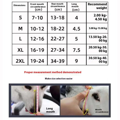 Red & Blue Adjustable Mesh Muzzle for Small to Large Dogs TrendyPet's Zone