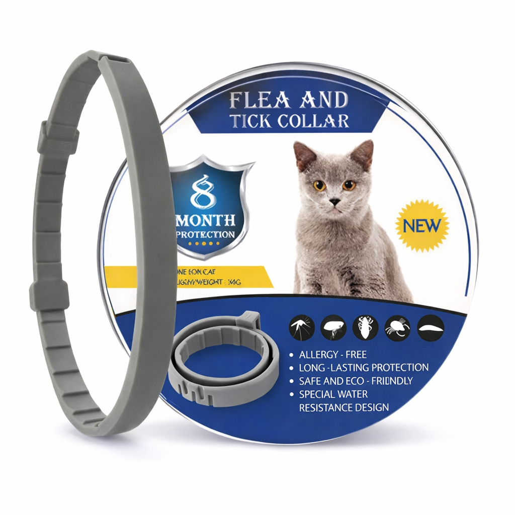Adjustable Flea & Tick Collar for Cats – 8 Months Protection, Waterproof Anti-Flea Neck Collar TrendyPet's Zone
