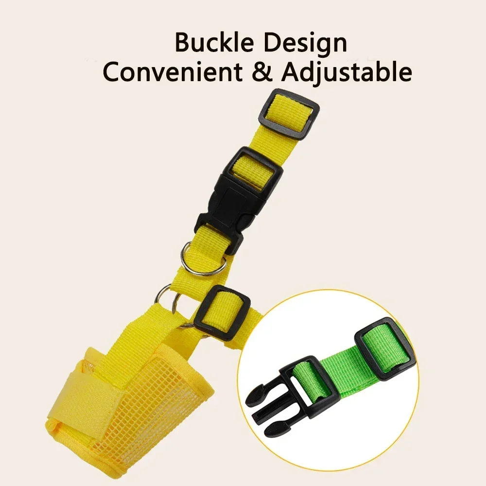 Anti-Bark Dog Muzzle Comfortable Mesh Design for All Breeds - TrendyPet's Zone