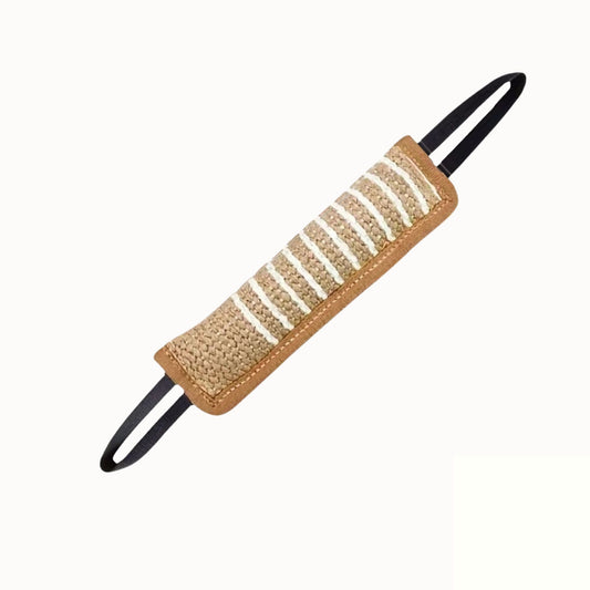 Beige Dog Bite Tug Toy Dental Health Teething Relief TrendyPet's Zone