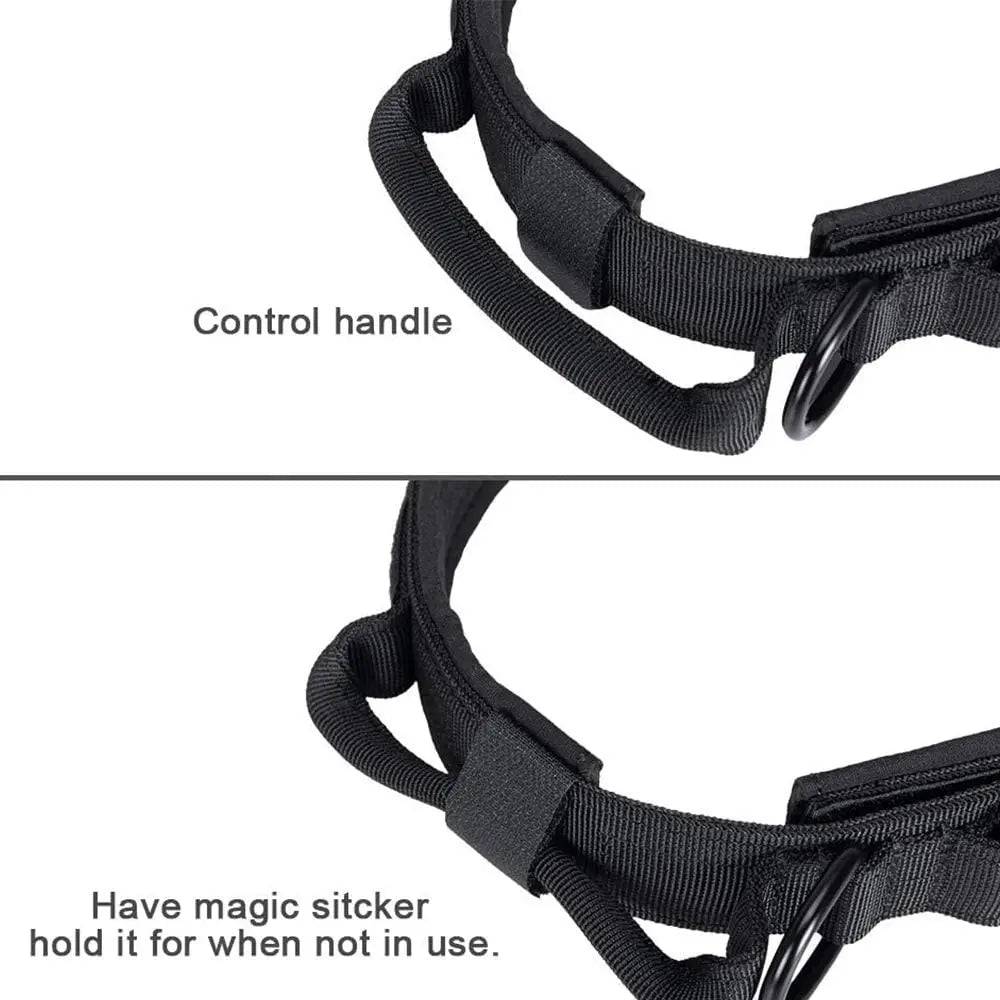 Black Durable Tactical Dog Collar Leash Set Military Pet Collars Heavy Duty For Dogs Training Accessories - TrendyPet's Zone