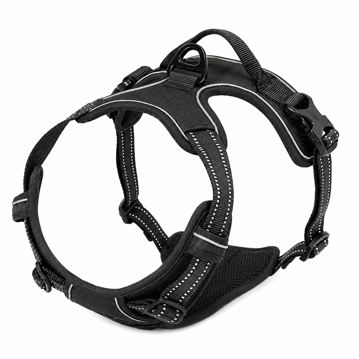 Black No Pull Dog Harness with Front Clip & Easy Control Handle TrendyPet's Zone
