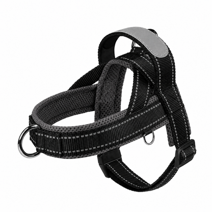 Reflective No-Pull Dog Harness with Handle – Adjustable Nylon Pet Vest for Small Medium Large Dogs