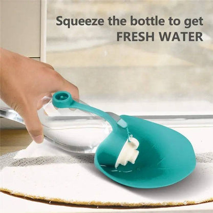 Blue 580ml Portable Pet Water Bottle Silicone Travel Bowl Outdoor Pet Water Dispenser - TrendyPet's Zone