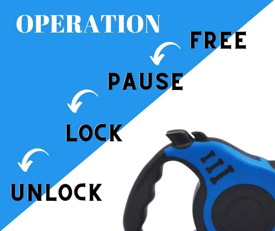 Blue Dog Leash 3m 5m Durable Leash Automatic Retractable Nylon Cat Lead Extension Puppy Walking Running Lead Roulette For Dog - TrendyPet's Zone