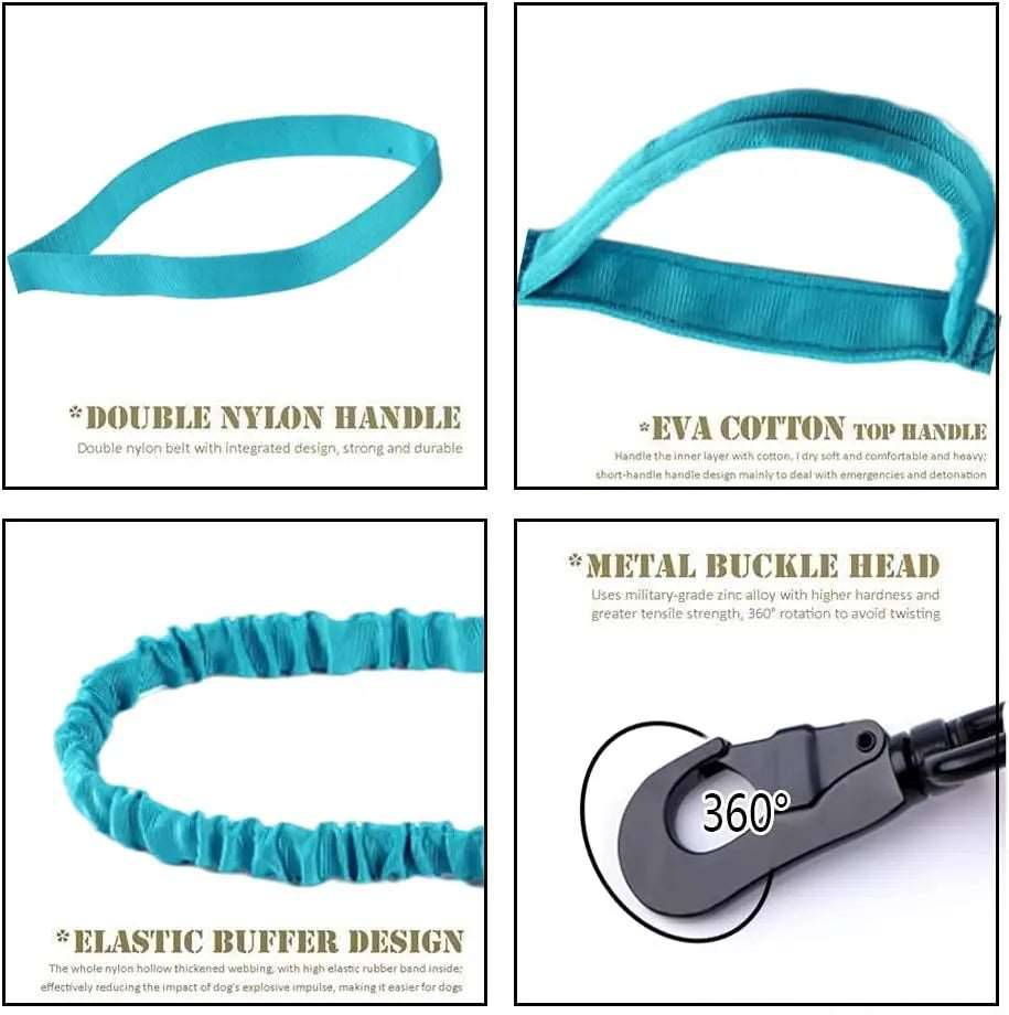 Blue Durable Tactical Dog Collar Leash Set Military Pet Collars Heavy Duty For Dogs Training Accessories - TrendyPet's Zone