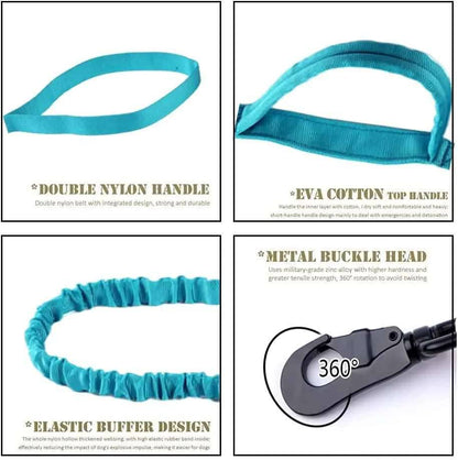 Blue Durable Tactical Dog Collar Leash Set Military Pet Collars Heavy Duty For Dogs Training Accessories - TrendyPet's Zone
