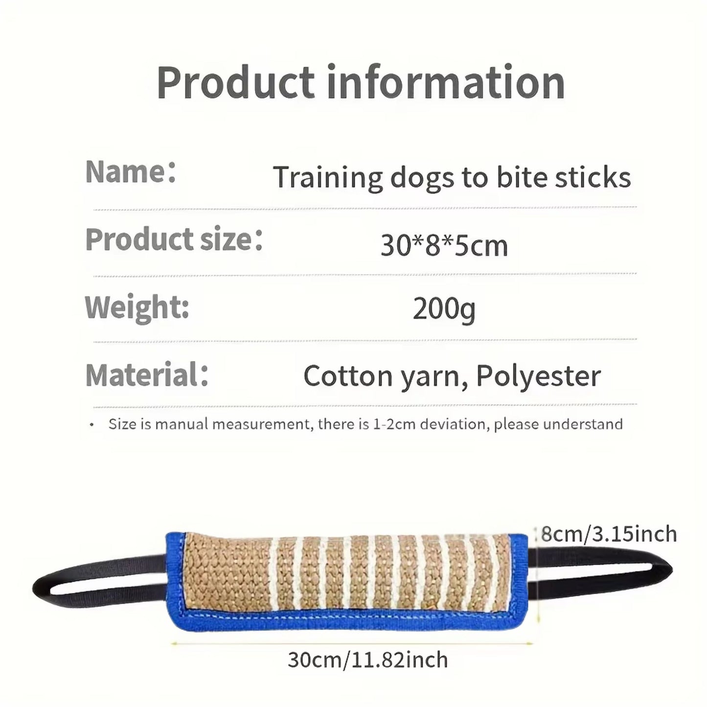 Blue Dog Bite Tug Toy Dental Health Teething Relief TrendyPet's Zone