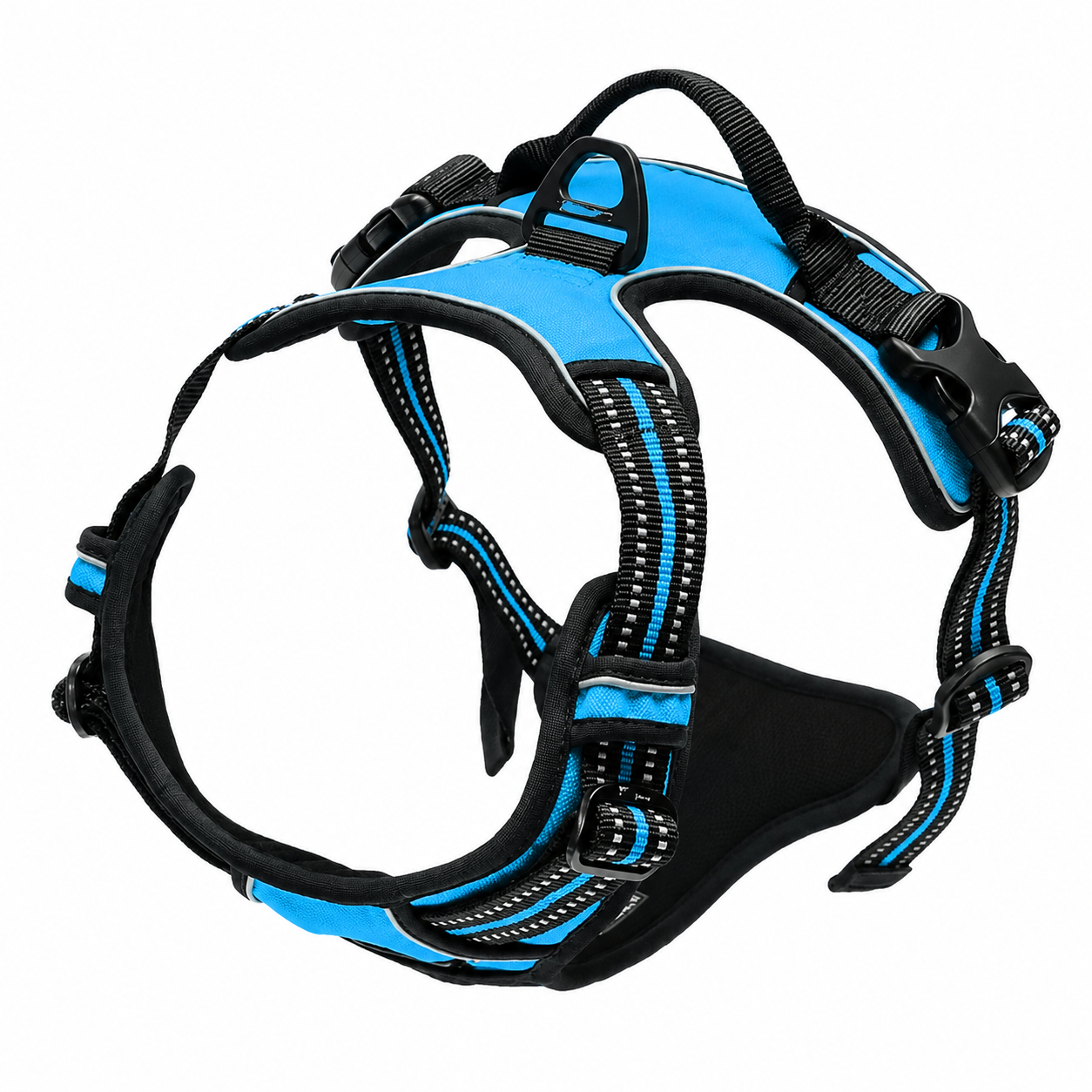 Blue No Pull Dog Harness with Front Clip & Easy Control Handle TrendyPet's Zone