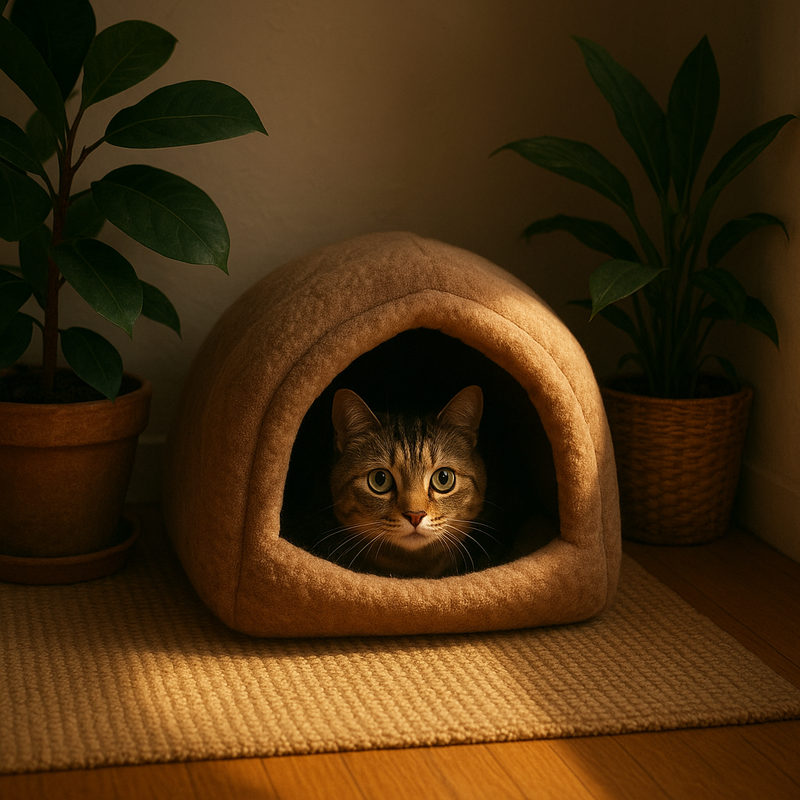 Private hideaway for your cat