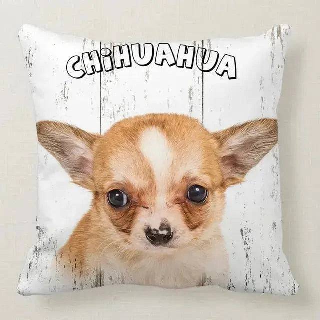 Chihuahua Printed Throw Pillow Cover Home Decor TRENDYPET'S ZONE