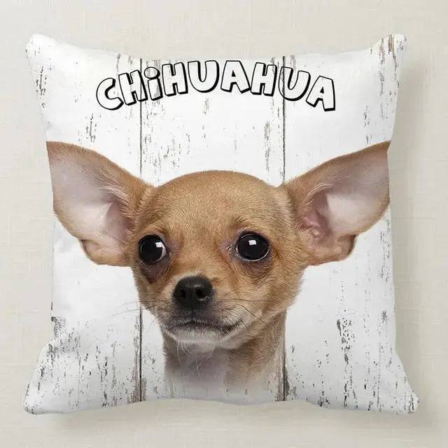 Chihuahua Printed Throw Pillow Cover Home Decor TRENDYPET'S ZONE