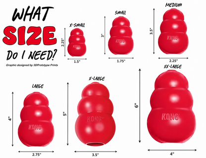 Durable Classic KONG dog chew toy from TrendyPet's Zone, designed for stuffing and long-lasting chewing fun for dogs.