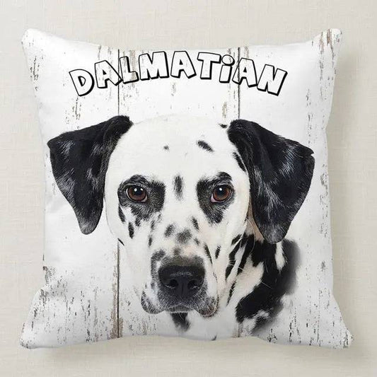 Dalmatian Cute Dog Pillowcase Car Bed Sofa Bedroom Decor Cushion Cover - TrendyPet's Zone