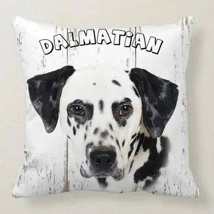 Dalmatian Cute Dog Pillowcase Car Bed Sofa Bedroom Decor Cushion Cover - TrendyPet's Zone