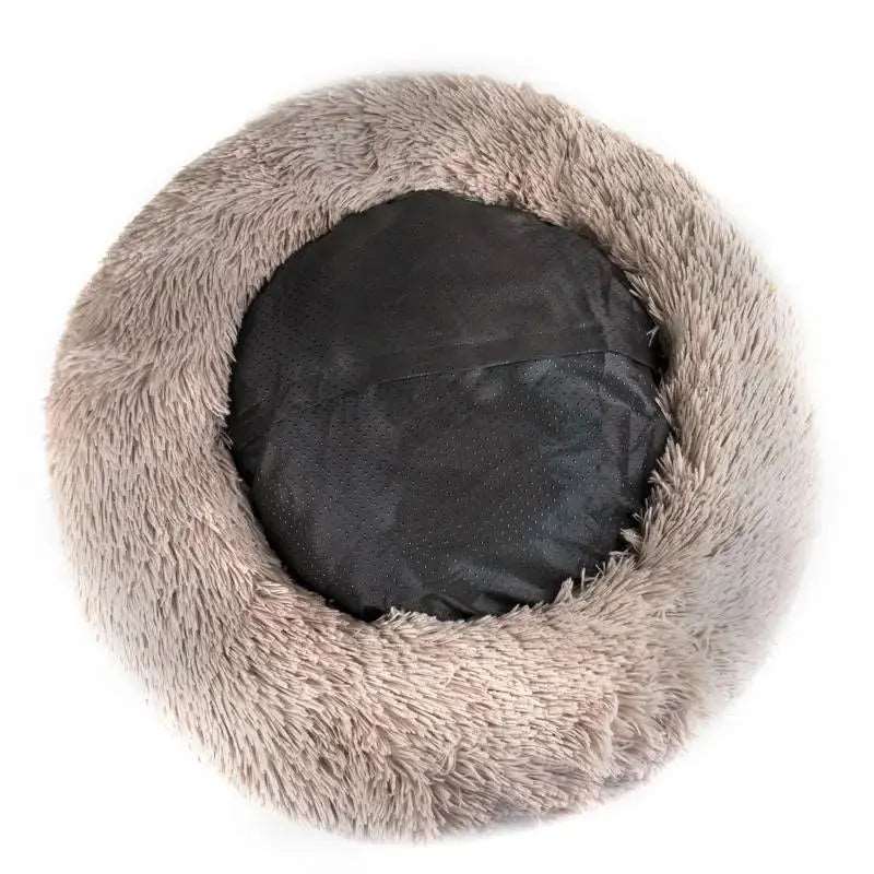 Dark Cyan Detachable Dog & Cat Bed With Zipper Round Mat Thicken Plush - TrendyPet's Zone