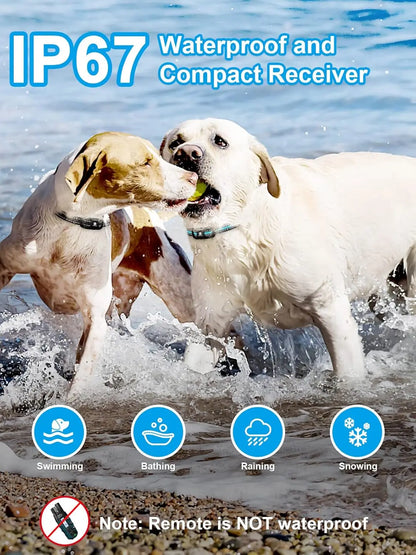 Dark Green & Black 3300Ft Dog Training Shock Collar with Remote Waterproof, Rechargeable, for Small to Large Dogs (5–120 lbs) TrendyPet's Zone