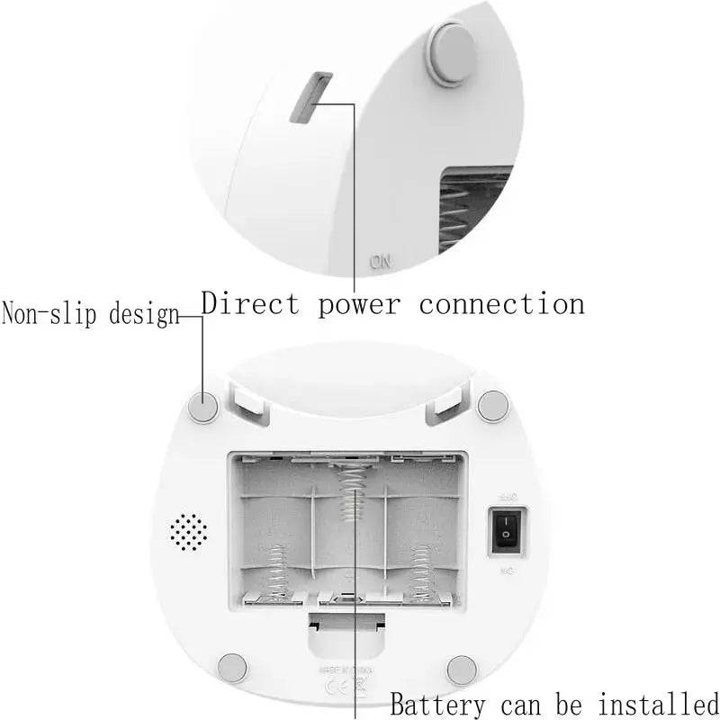 Dual Power Supply 3.5L Robot Smart Automatic Pet Food Dispenser For Dog Cat Bowl Timer Water Dispenser Auto Sensor No Wifi TRENDYPET'S ZONE