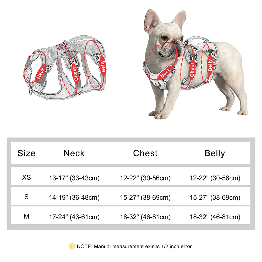 Black Escape-Proof Reflective Dog Harness Durable & Adjustable - TrendyPet's Zone