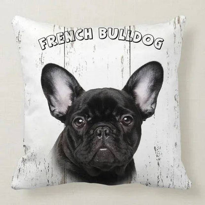 French Bulldog Cute Dog Pillowcase Car Bed Sofa Bedroom Decor Cushion Cover TRENDYPET'S ZONE