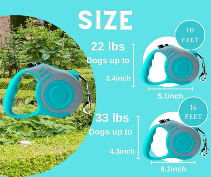 Gray Blue Dog Leash 3m 5m Durable Leash Automatic Retractable Nylon Cat Lead Extension Puppy Walking Running Lead Roulette For Dog - TrendyPet's Zone