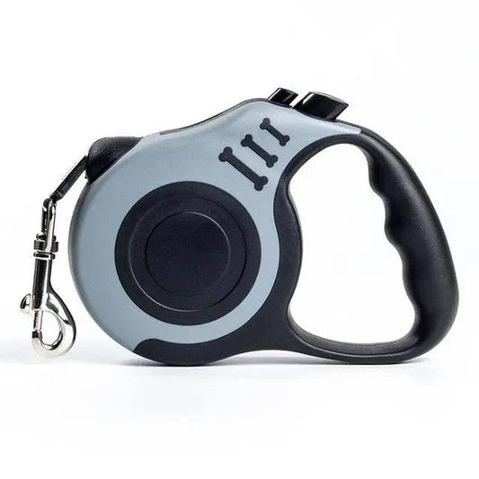 Gray Dog Leash 3m 5m Durable Leash Automatic Retractable Nylon Cat Lead Extension Puppy Walking Running Lead Roulette For Dog - TrendyPet's Zone