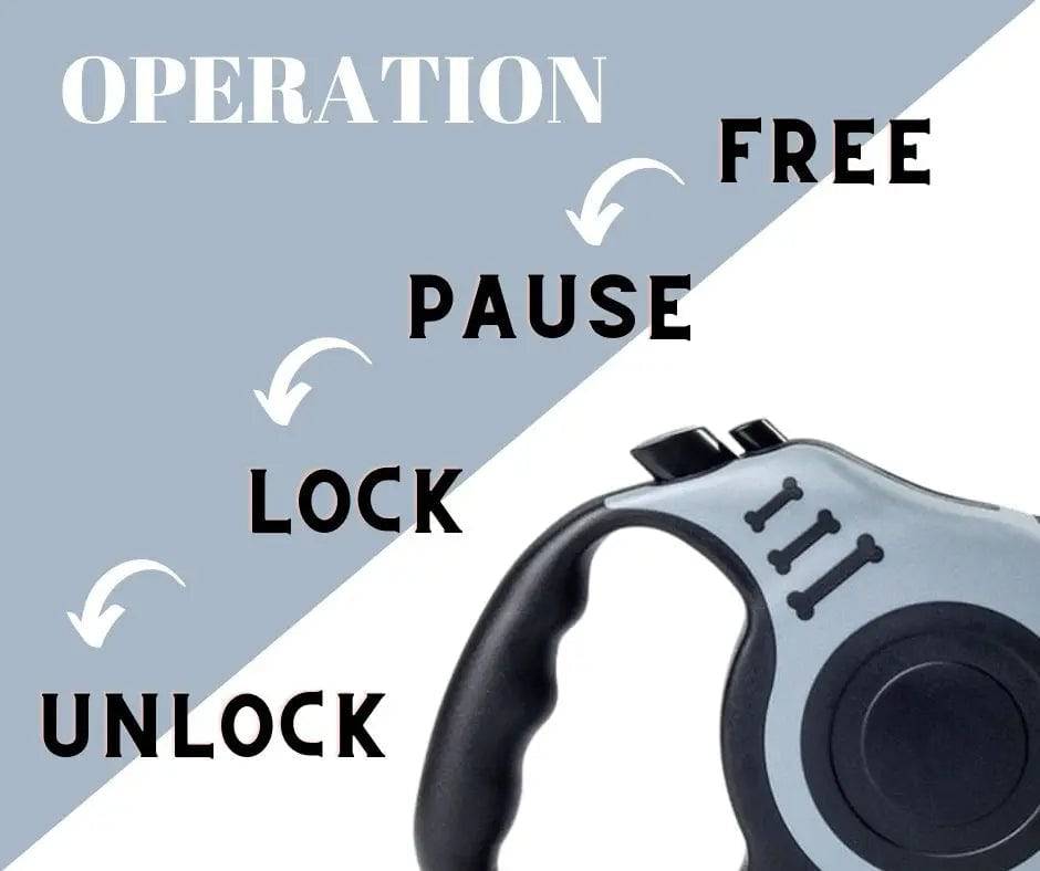 Gray Dog Leash 3m 5m Durable Leash Automatic Retractable Nylon Cat Lead Extension Puppy Walking Running Lead Roulette For Dog - TrendyPet's Zone