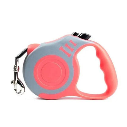 Gray Red Dog Leash 3m 5m Durable Leash Automatic Retractable Nylon Cat Lead Extension Puppy Walking Running Lead Roulette For Dog - TrendyPet's Zone