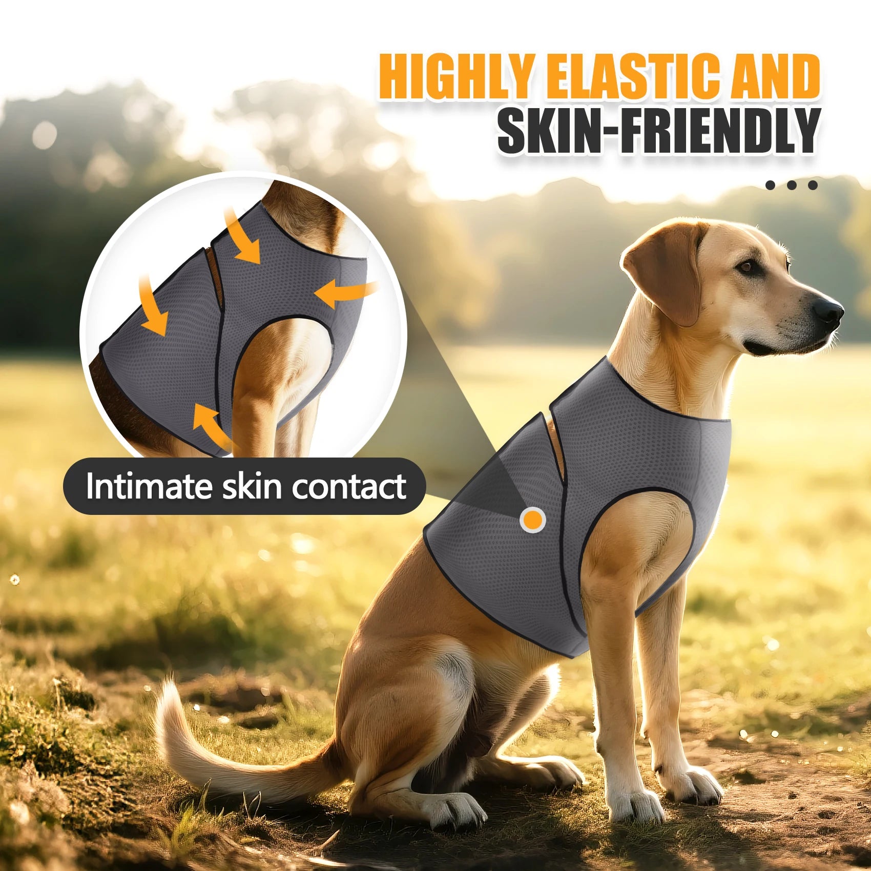 Gray Dog Anti-Anxiety Jacket Calming Coat for Thunder Relief - TrendyPet's Zone