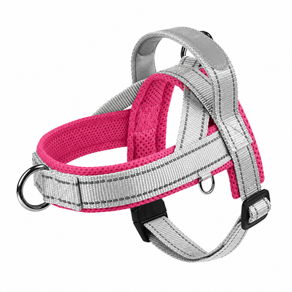 Reflective No-Pull Dog Harness with Handle – Adjustable Nylon Pet Vest for Small Medium Large Dogs