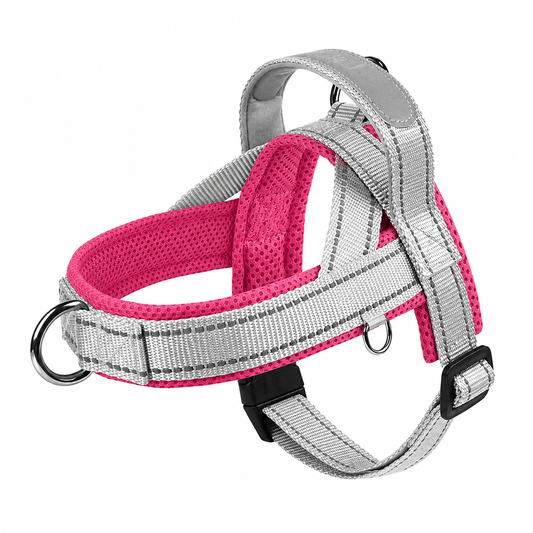 Reflective No-Pull Dog Harness with Handle – Adjustable Nylon Pet Vest for Small Medium Large Dogs