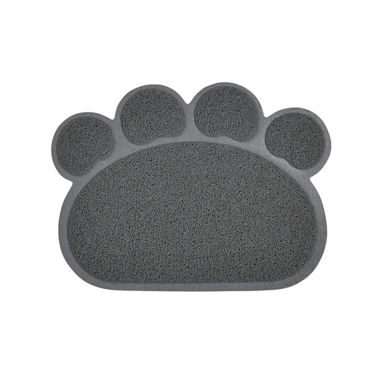 Gray Waterproof Pet Litter Mat Non-Slip PVC High Resilience Fiber Cat Litter Trapping Pad TrendyPet's Zone