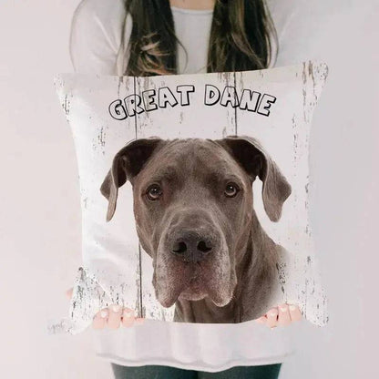 Great Dane Cute Dog Pillowcase Car Bed Sofa Bedroom Decor Cushion Cover TRENDYPET'S ZONE