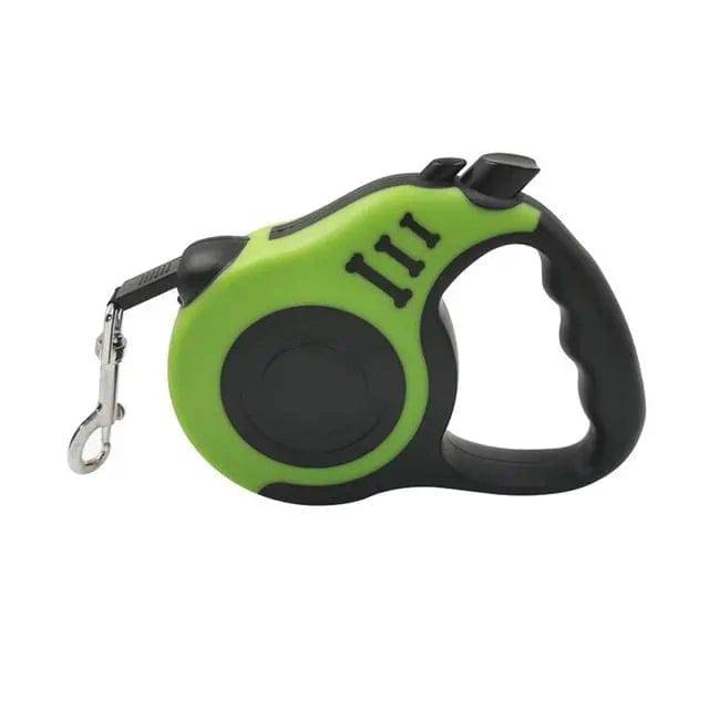 Green Dog Leash 3m 5m Durable Leash Automatic Retractable Nylon Cat Lead Extension Puppy Walking Running Lead Roulette For Dog - TrendyPet's Zone