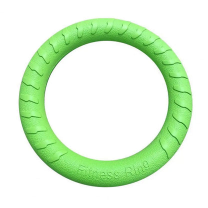 Green Interactive Floating Dog Toy Ring for Chewing & Fetching TrendyPet's Zone