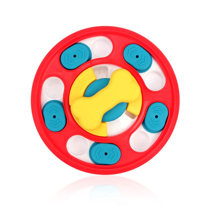 TrendyPet's Zone puzzle feeder for dogs and cats, slow food bowl with leak-proof tray and interactive toys for training and mental stimulation.