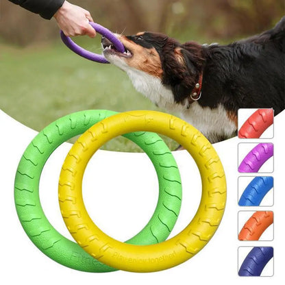 Green Interactive Floating Dog Toy Ring for Chewing & Fetching TrendyPet's Zone