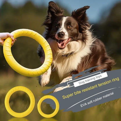 Red Interactive Floating Dog Toy Ring for Chewing & Fetching TrendyPet's Zone