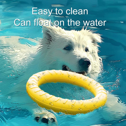 Red Interactive Floating Dog Toy Ring for Chewing & Fetching TrendyPet's Zone