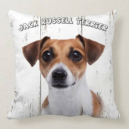 Jack Russell Terrier Printed Throw Pillow Cover Home Decor - TrendyPet's Zone