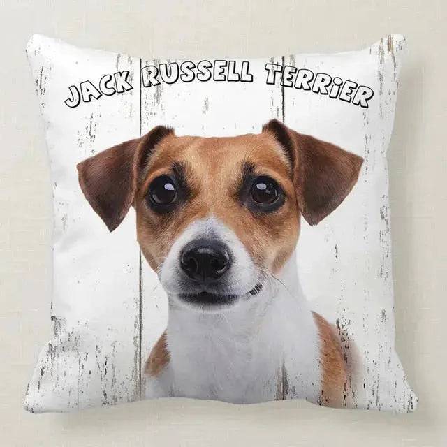 Jack Russell Terrier Printed Throw Pillow Cover Home Decor TRENDYPET'S ZONE