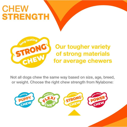Large Power Chew Dental Toy for Dogs Nylabone EasyHold & Bacon Flavor TrendyPet's Zone