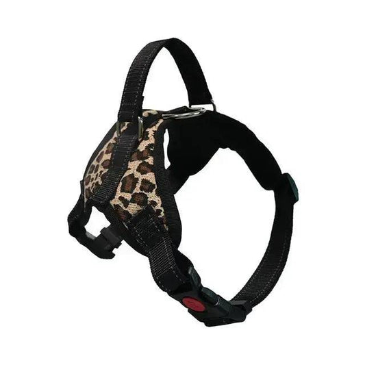 Leopard Print Pet Dogs Adjustable Harness Small and Large Dog Harness Vest - TrendyPet's Zone