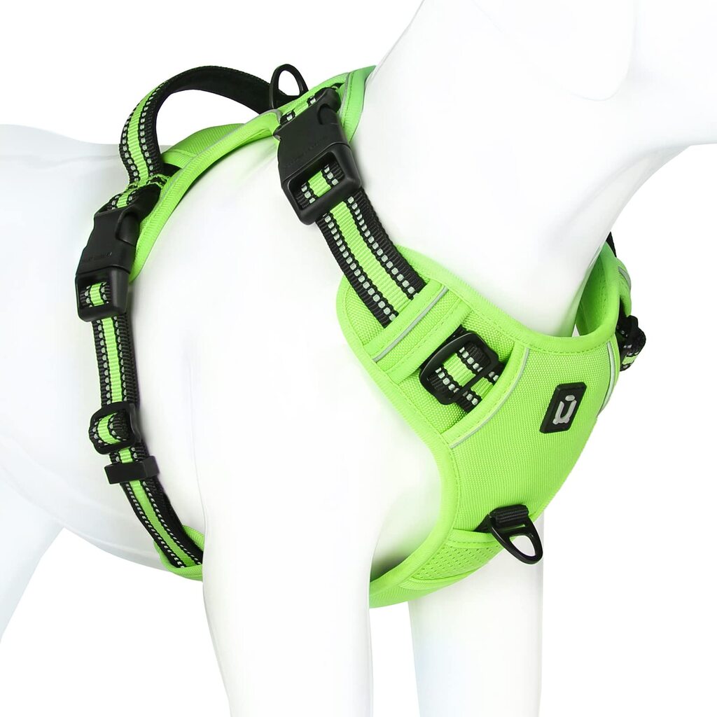 Light Green No-Pull Dog Adjustable Harness with Easy Control Handle - TrendyPet's Zone